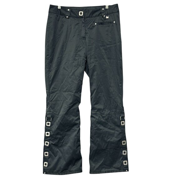 NILS Black Thermore Ski Snow Pants - Size 10 - Thermal / Insulated - Picture 1 of 11